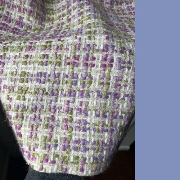 Karen Scott Purple & Green Tweed Suit - Picture 7 of 13